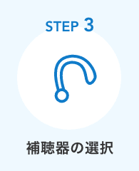 STEP3　補聴器の選択